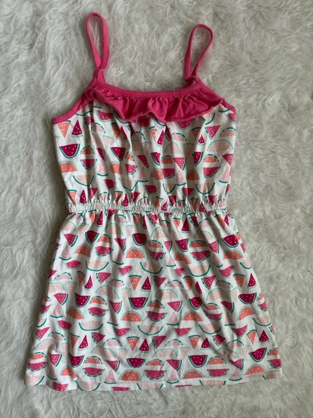 Gymboree Girls Pink Watermelon Print Summer Dress